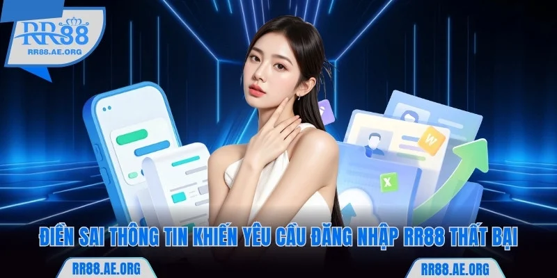 Đăng Nhập RR88 - Cách Truy Cập Tài Khoản Siêu Nhanh Chóng 6 Điền sai thông tin khiến yêu cầu đăng nhập RR88 thất bại