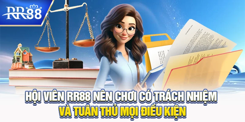 Chơi có trách nhiệm RR88 - An toàn cho người chơi game trực tuyến 6 Hội viên RR88 nên chơi có trách nhiệm và tuân thủ mọi điều kiện