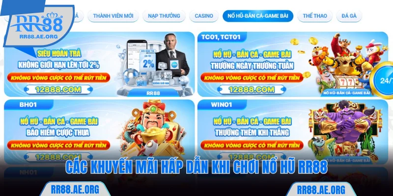 Nổ Hũ RR88 - Săn Thưởng Jackpot Với Tỷ Lệ Thưởng x20000 9 Khuyến mãi hấp dẫn dành cho slots game RR88